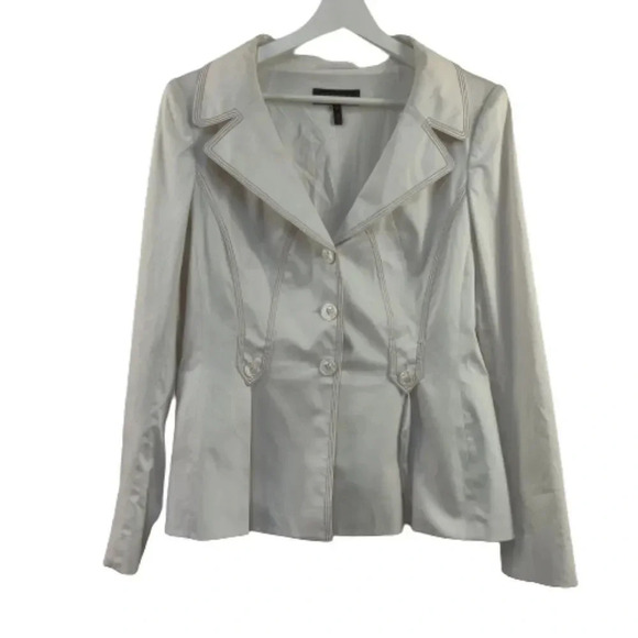 Escada Jackets & Blazers - ESCADA vintage ivory fit and flare 70's vibe blazer jacket